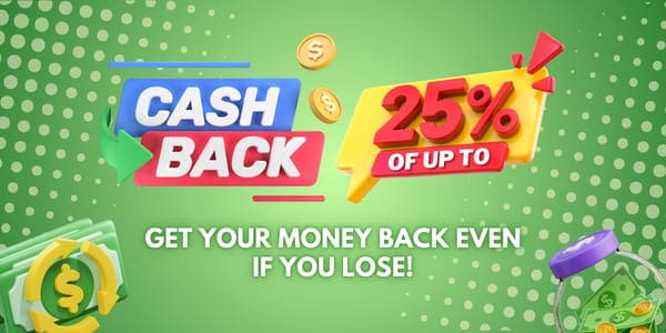 Banner artwork showing VIP tier rewards, cashback and event access