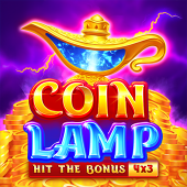 Coin Lamp slot game icon with glowing lamp