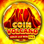 Coin Vilcano Hold and Win game icon with volcano artwork