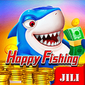 Happy Fishing arcade icon with cheerful sea artwork