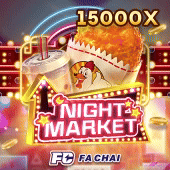 Night Market slot icon with street stall artwork