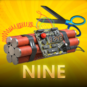 Nine number game icon